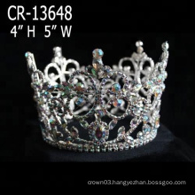 4 Inch Full Round Queen Pageant Rhinestone Crown